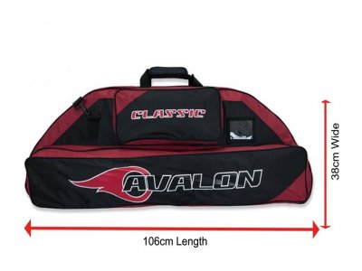 AVALON Bag for COMPOUND Bows BLACK/DARK RED-1