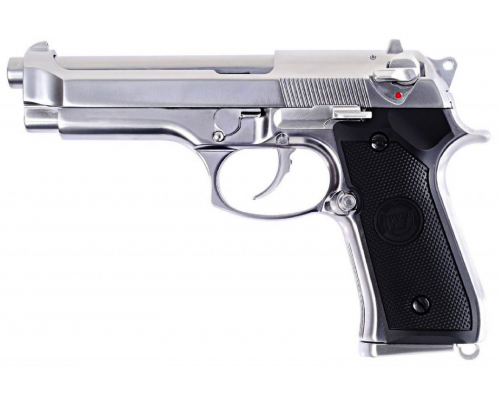 WE M92 GBB AIRSOFT PISTOL SILVER-1