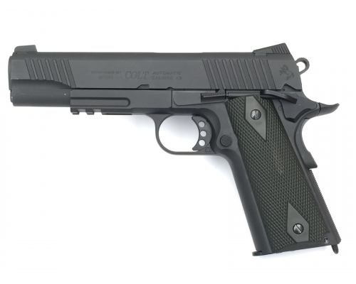 COLT 1911 RAIL GUN ® BLACK MATT AIRSOFT Pistol-1