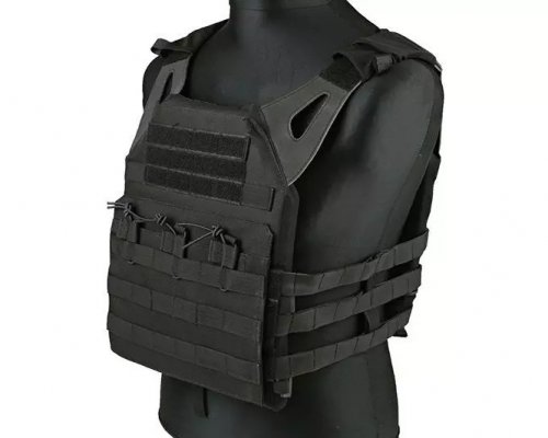 Jump type tactical vest - black-1