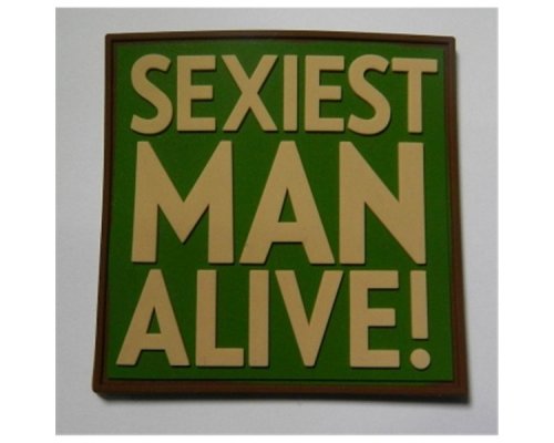 JTG Rubber Patch - Sexiest Man Alive - Green-1