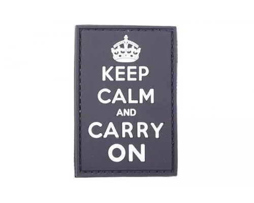Tactical 3D Patch Gumena oznaka - Keep Calm And Carry On-1