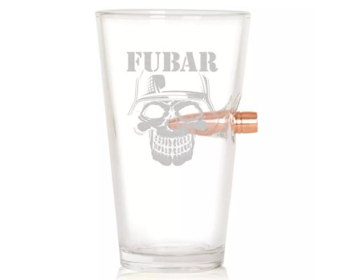 .50 FUBAR Beer Glass - Čaša s metkom-1