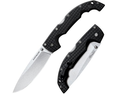 COLD STEEL EXTRA LG DROP POINT VOYAGER PLAIN EDGE -1