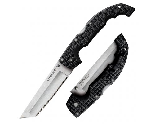 Cold Steel VOYAGER XL TANTO POINT - SERRATED EDGE (AUS10A)-1