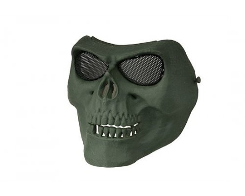 Dragon Skull Style maska za lice ZELENA-1