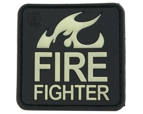 JTG Patch Gumena Oznaka - Fire Fighter - Glow in Dark-1