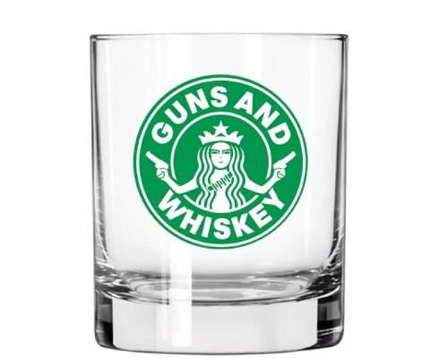 GUNS AND WHISKEY Whiskey glass-1