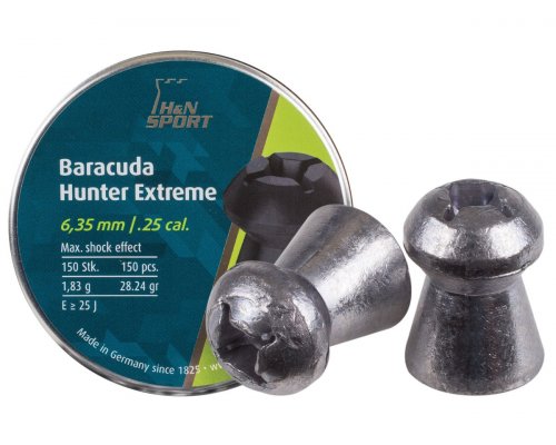 Airgun pellets H&N BARACUDA HUNTER EXTREME 6.35mm-1