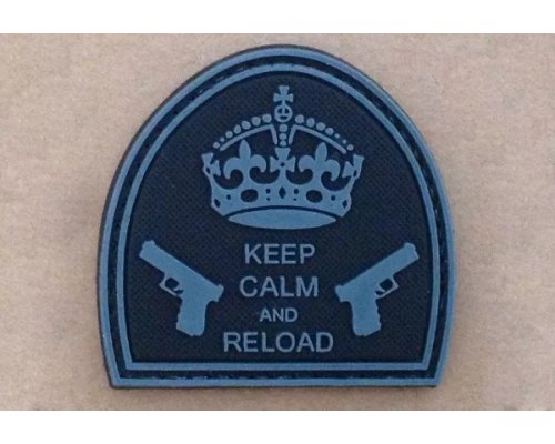 Tactical Patch Gumena oznaka - Keep Calm And Reload -1