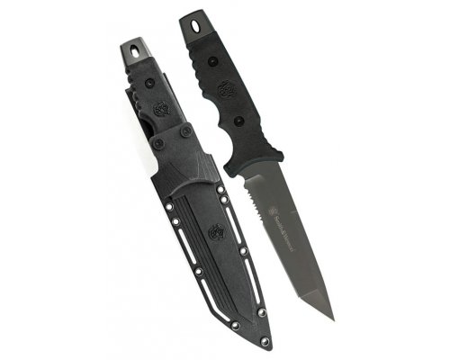 Smith & Wesson Knife SW7S Fixed Blade Serrated Tanto-1