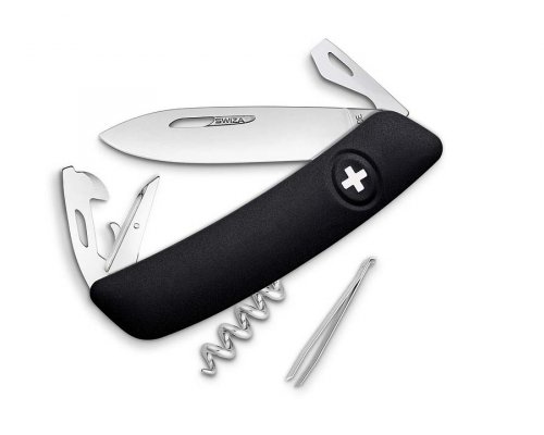 SWIZA D03 crni Švicarski Preklopni Nož -1