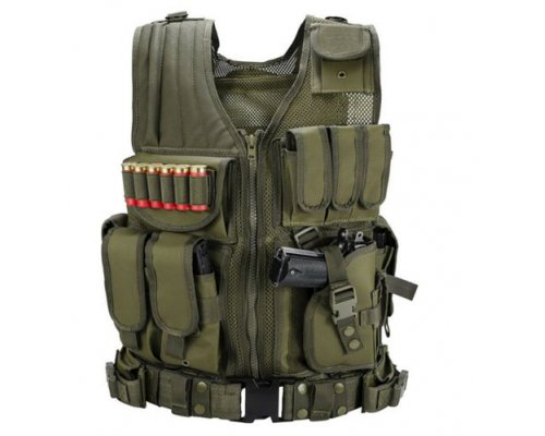 SWISS ARMS BT-4 Tactical Vest OD Green-1