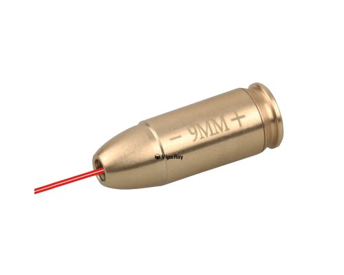 VipeRay 9mm Cartridge Red Laser Bore Sight-1