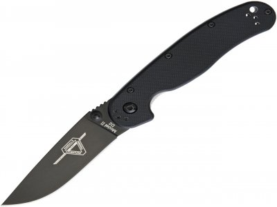 Ontario RAT II Linerlock D2 Folder Black - Preklopni nož -1