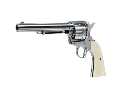 COLT SINGLE ACTION ARMY SAA PEACEMAKER NICKL FINISH 7,5-1