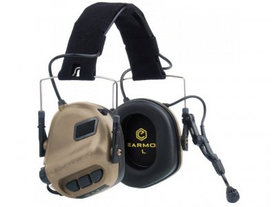 Earmor M32 Aktivne slušalice - Electronic Hearing protection Coyote-1