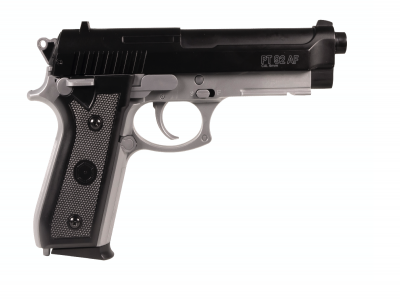 Cybergun PT92 Spring Dual Tone Black Silver Metal Slide 6mm 0.5J 12BBs Airsoft pištolj-1
