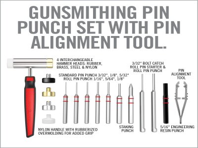 Real Avid Accu-Punch Hammer & AR-15 Pin Punch Set-1