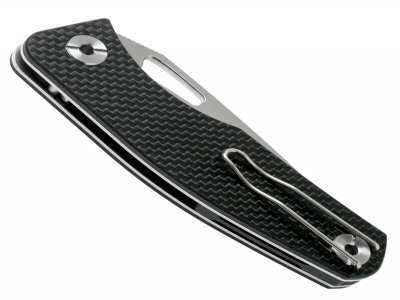 Real Steel Terra CF Satin Folding knife-1