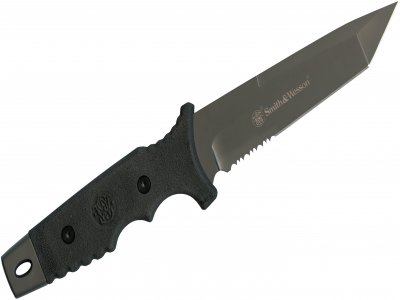 Smith & Wesson Knife SW7S Fixed Blade Serrated Tanto-1