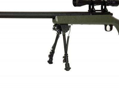 SW-10 Sniper Rifle Airsoft Replica with scope and bipod - olive-4