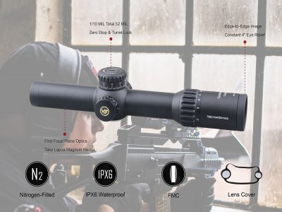 Vector Optics Continental 1-6x28 34mm Tactical FFP-2