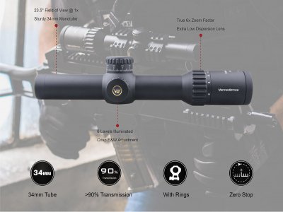 Vector Optics Continental 1-6x28 34mm Tactical FFP-4