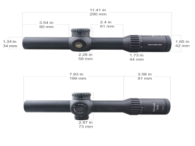 Vector Optics Continental 1-6x28 34mm Tactical FFP-6