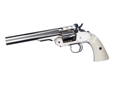 ASG Schofield 6 Zračni pištolj - Silver & Ivory Grip-1