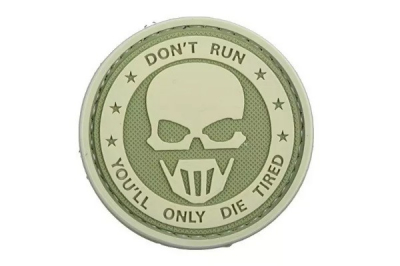 Tactical 3D Patch gumena oznaka - Don't Run -1