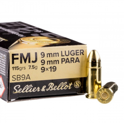 Sellier & Bellot 9mm Luger FMJ 7,5g-1