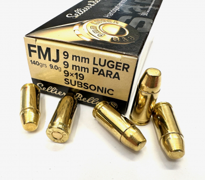 Sellier & Bellot 9mm Luger Subsonic FMJ 9,0g-1