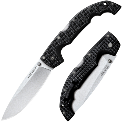 COLD STEEL EXTRA LG DROP POINT VOYAGER PLAIN EDGE -1
