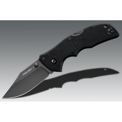 COLD STEEL MINI RECON 1 CLIP POINT PLAIN EDGE CTS-HHP NEW BLADE STEEL-1