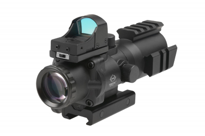 Theta Optics Rhino 4X32 Scope with Micro Red Dot Sight-1