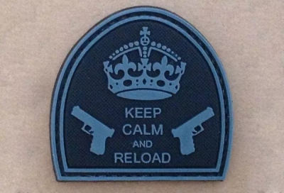 GFC Tactical Rubber Patch - Keep Calm And Reload -1