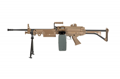 SPECNA ARMS SA-249 MK1 CORE™ Machine Gun Tan strojnica airsoft replika-1