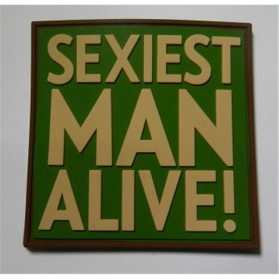 JTG Rubber Patch - Sexiest Man Alive - Green-1