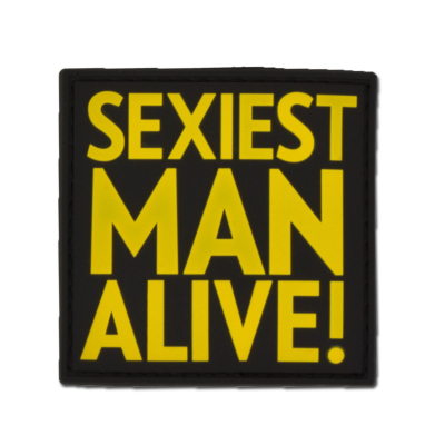 JTG Patch Gumena Oznaka - Sexiest Man Alive - Žuta-1