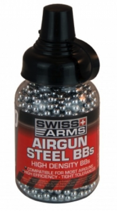 Swiss Arms Čelične kuglice - Steel Pellets 4.5mm Bottle 1000BBs /C10-1