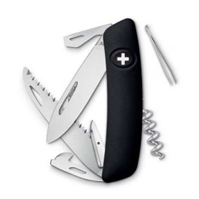 SWIZA D05 CRNI Švicarski Preklopni Nož-1