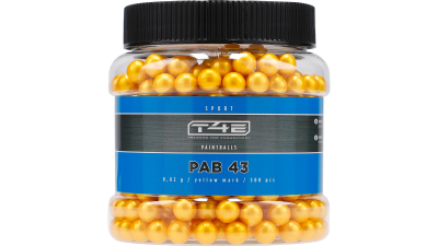 T4E Sport PAB .43 paintballs Yellow-1