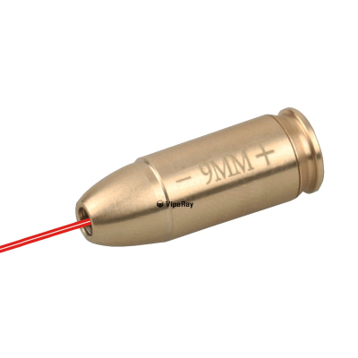 VipeRay 9mm Cartridge Red Laser Bore Sight-1