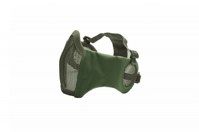 ASG Metal mesh mask with cheek pads and ear protection, OD Green-1